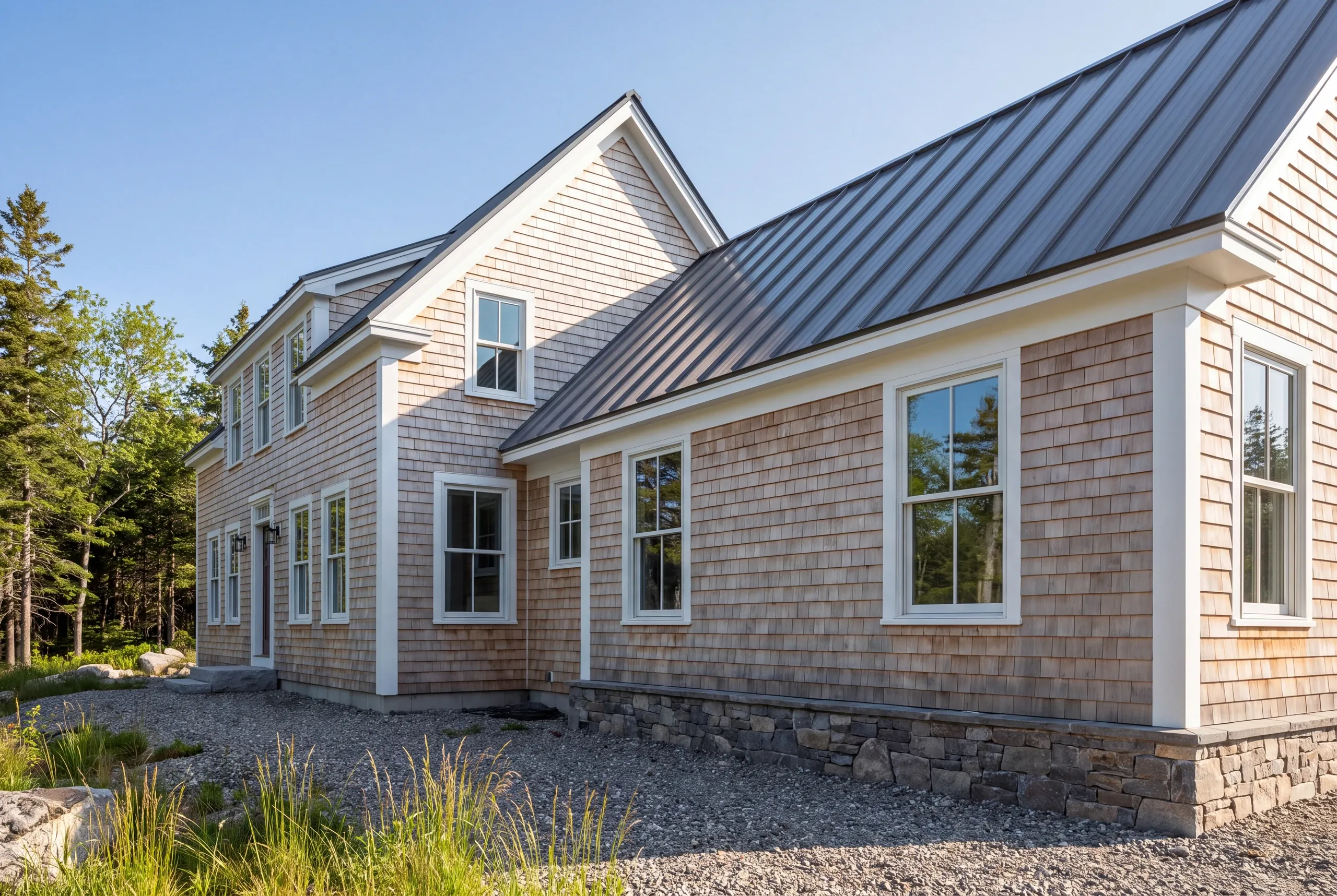 Finished custom home built in MidCoast Maine