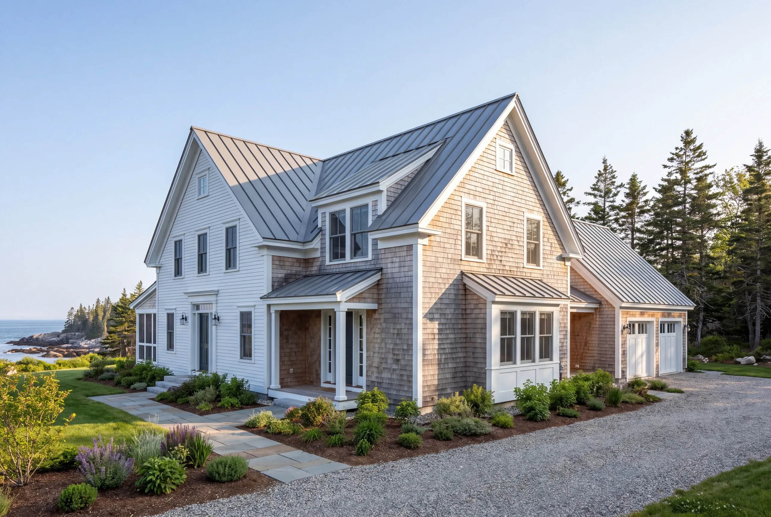 Completed MidCoast Maine home at the end of a project