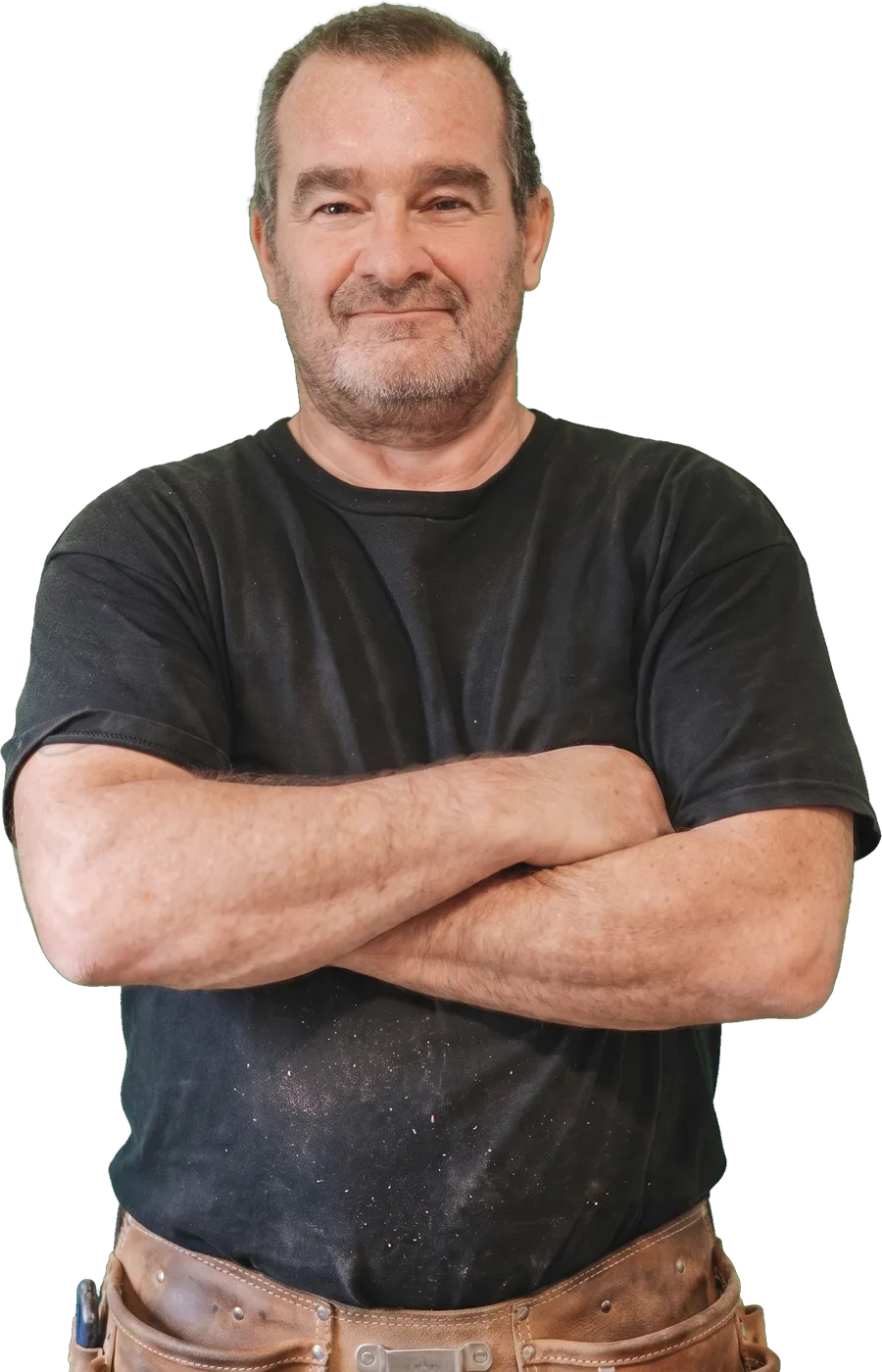 Owner of Kenneth Cox Construction, on the job in MidCoast Maine