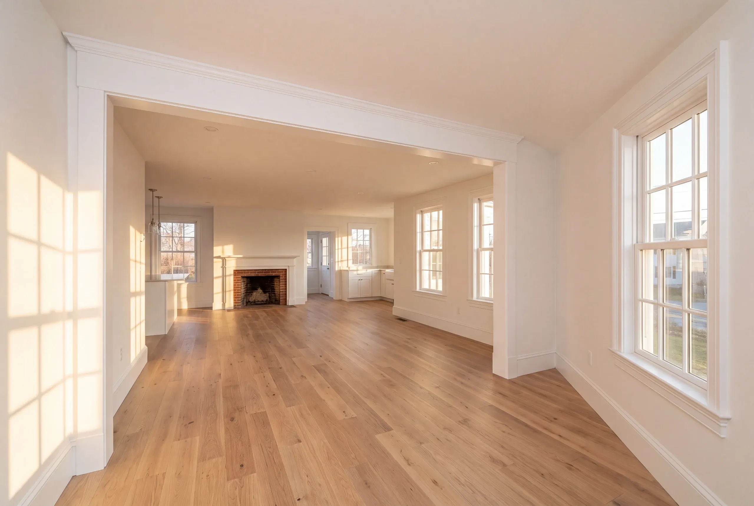 Home remodeling in Rockland, ME bringing daylight into the middle of a narrow house